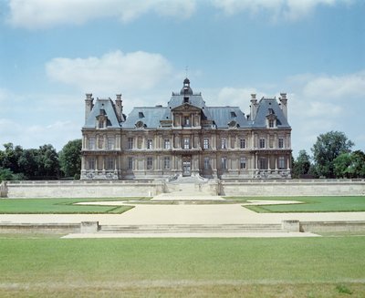 Ansicht der Ostfassade des Château de Maisons-Laffitte, gebaut 1642-51 von Francois Mansart